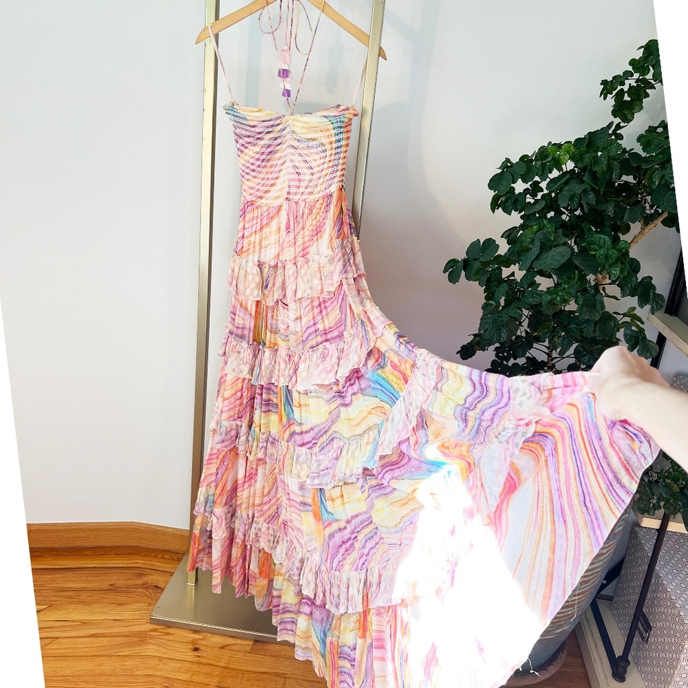 Rococo Sand Strapless Maxi Dress – Size S
